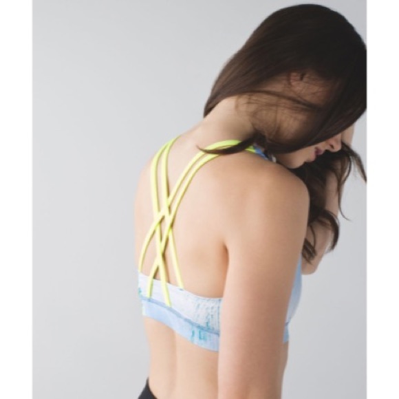 Lululemon Energy Bra - Wind Chill White Lullaby / Ray Size 10 - Picture 1 of 9